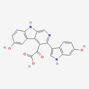 molecular formula C21H13N3O5 B1245557 海绵直立素 A 