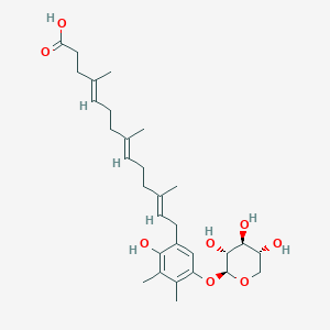 molecular formula C30H44O8 B1245559 Lurlenic acid 