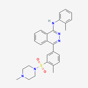 4-{4-methyl-3-[(4-methylpiperazin-1-yl)sulfonyl]phenyl}-N-(2-methylphenyl)phthalazin-1-amine