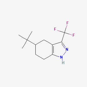 5-Tert-butyl-4,5,6,7-tetrahydro-3-trifluoromethyl-1H-indazole