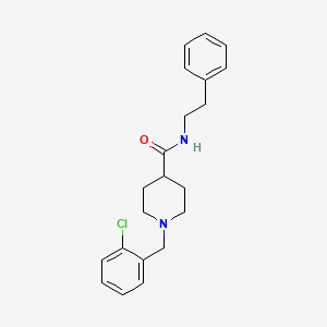 1-(2-chlorobenzyl)-N-(2-phenylethyl)piperidine-4-carboxamide