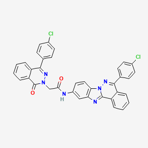 N-[5-(4-chlorophenyl)benzimidazo[2,1-a]phthalazin-10-yl]-2-[4-(4-chlorophenyl)-1-oxophthalazin-2(1H)-yl]acetamide