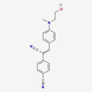 4-[(1E)-1-cyano-2-{4-[(2-hydroxyethyl)(methyl)amino]phenyl}eth-1-en-1-yl]benzonitrile