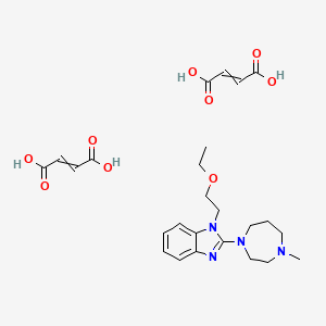 (E)-but-2-enedioic acid;1-(2-ethoxyethyl)-2-(4-methyl-1,4-diazepan-1-yl)benzimidazole