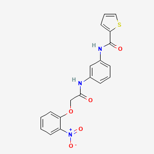 N-(3-{[(2-nitrophenoxy)acetyl]amino}phenyl)thiophene-2-carboxamide