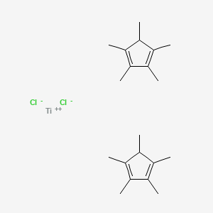 Titanium(2+) pentamethylcyclopenta-2,4-dien-1-yl pentamethylcyclopentadiene dichloride