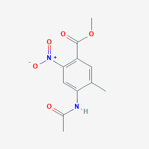 Methyl 4-acetamido-5-methyl-2-nitrobenzoate