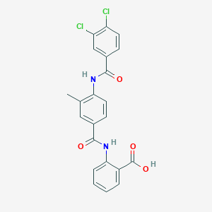 2-{[(4-{[(3,4-Dichlorophenyl)carbonyl]amino}-3-methylphenyl)carbonyl]amino}benzoic acid