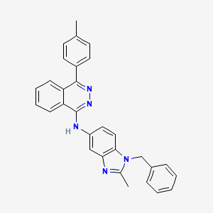 N-(1-benzyl-2-methyl-1H-benzimidazol-5-yl)-4-(4-methylphenyl)phthalazin-1-amine