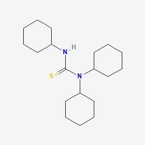 molecular formula C19H34N2S B12455754 1,1,3-Tricyclohexylthiourea 