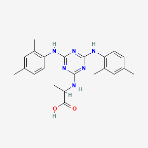 N-{4,6-bis[(2,4-dimethylphenyl)amino]-1,3,5-triazin-2-yl}alanine