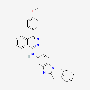 molecular formula C30H25N5O B12455870 N-(1-benzyl-2-methyl-1H-benzimidazol-5-yl)-4-(4-methoxyphenyl)phthalazin-1-amine 