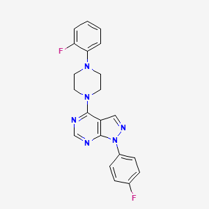 1-(4-fluorophenyl)-4-[4-(2-fluorophenyl)piperazin-1-yl]-1H-pyrazolo[3,4-d]pyrimidine