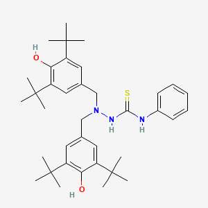 2,2-bis(3,5-di-tert-butyl-4-hydroxybenzyl)-N-phenylhydrazinecarbothioamide