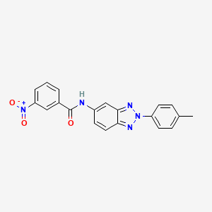 N-[2-(4-methylphenyl)-2H-benzotriazol-5-yl]-3-nitrobenzamide