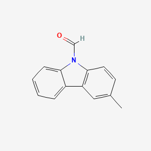 molecular formula C14H11NO B1245592 3-Methyl-9H-carbazole-9-carbaldehyde 