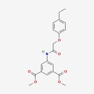 molecular formula C20H21NO6 B12455934 Dimethyl 5-{[(4-ethylphenoxy)acetyl]amino}benzene-1,3-dicarboxylate 