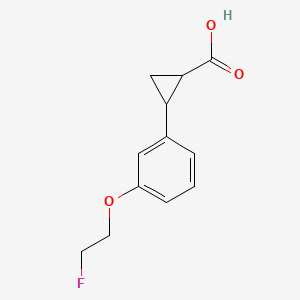 2-[3-(2-Fluoroethoxy)phenyl]cyclopropanecarboxylic acid