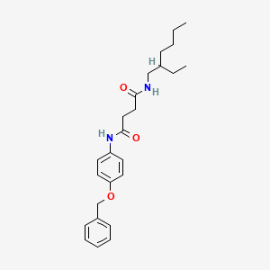 N-[4-(benzyloxy)phenyl]-N'-(2-ethylhexyl)butanediamide