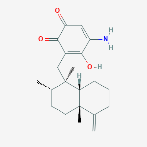 molecular formula C21H29NO3 B1245595 5-epi-Smenospongine 