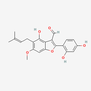 molecular formula C21H20O6 B1245596 Ebenfuran III 
