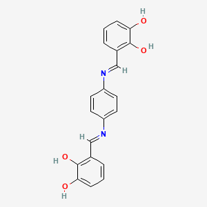 3,3'-{benzene-1,4-diylbis[nitrilo(E)methylylidene]}dibenzene-1,2-diol