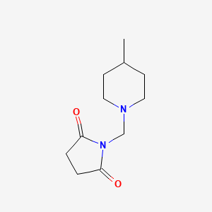 1-[(4-Methylpiperidin-1-yl)methyl]pyrrolidine-2,5-dione