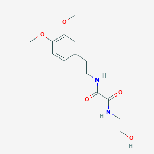 molecular formula C14H20N2O5 B12455984 N-[2-(3,4-dimethoxyphenyl)ethyl]-N'-(2-hydroxyethyl)ethanediamide 