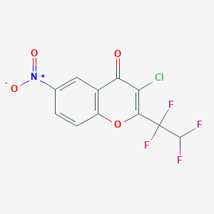 3-Chloro-6-nitro-2-(1,1,2,2-tetrafluoroethyl)chromone