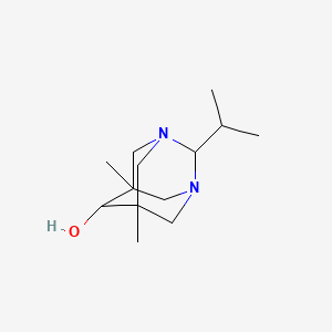 (5s,7s)-5,7-Dimethyl-2-(propan-2-yl)-1,3-diazatricyclo[3.3.1.1~3,7~]decan-6-ol