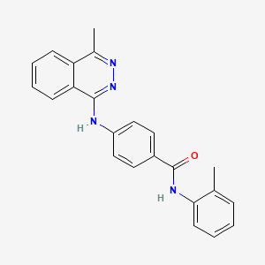 molecular formula C23H20N4O B12456033 N-(2-methylphenyl)-4-[(4-methylphthalazin-1-yl)amino]benzamide 