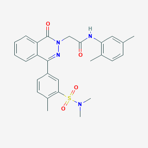 N-(2,5-dimethylphenyl)-2-{4-[3-(dimethylsulfamoyl)-4-methylphenyl]-1-oxophthalazin-2(1H)-yl}acetamide