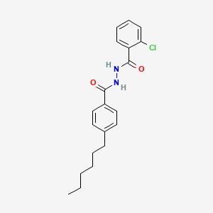 molecular formula C20H23ClN2O2 B12456047 2-chloro-N'-(4-hexylbenzoyl)benzohydrazide 