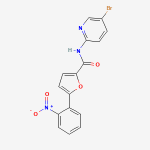 N-(5-bromopyridin-2-yl)-5-(2-nitrophenyl)furan-2-carboxamide