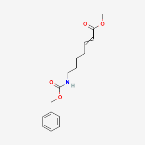 7-Benzyloxycarbonylamino-hept-2-enoic acid methyl ester