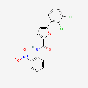 5-(2,3-dichlorophenyl)-N-(4-methyl-2-nitrophenyl)furan-2-carboxamide