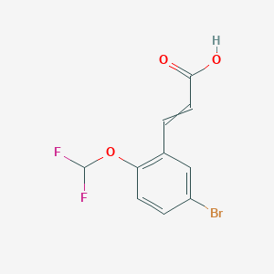 3-(5-Bromo-2-difluoromethoxy-phenyl)-acrylic acid