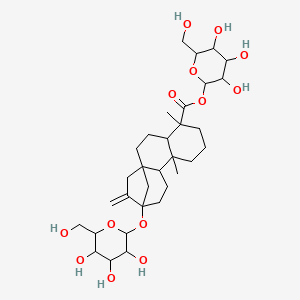 [3,4,5-Trihydroxy-6-(hydroxymethyl)oxan-2-yl] 5,9-dimethyl-14-methylidene-13-[3,4,5-trihydroxy-6-(hydroxymethyl)oxan-2-yl]oxytetracyclo[11.2.1.01,10.04,9]hexadecane-5-carboxylate