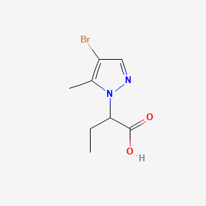 2-(4-bromo-5-methyl-1H-pyrazol-1-yl)butanoic acid