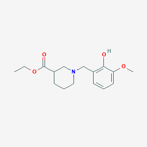 Ethyl 1-(2-hydroxy-3-methoxybenzyl)piperidine-3-carboxylate