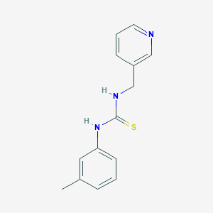 molecular formula C14H15N3S B12456252 1-(3-Methylphenyl)-3-(pyridin-3-ylmethyl)thiourea 