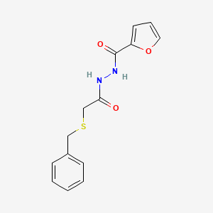 N'-[2-(benzylsulfanyl)acetyl]furan-2-carbohydrazide