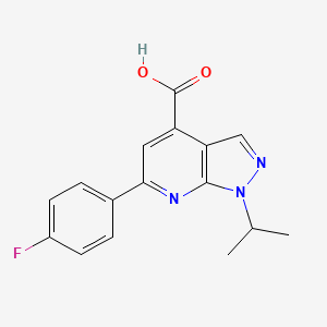 6-(4-Fluorophenyl)-1-isopropyl-1H-pyrazolo-[3,4-b]-pyridine-4-carboxylic acid