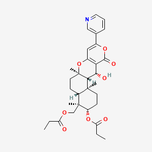 molecular formula C31H39NO8 B1245636 吡咯吡喃 N 