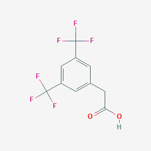 molecular formula C10H6F6O2 B124564 3,5-双(三氟甲基)苯乙酸 CAS No. 85068-33-3