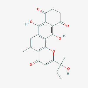 molecular formula C22H20O7 B1245641 Parimycin 