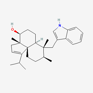 molecular formula C28H39NO B1245643 Thiersindole A 