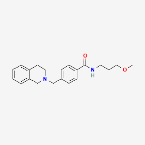 4-(3,4-dihydroisoquinolin-2(1H)-ylmethyl)-N-(3-methoxypropyl)benzamide