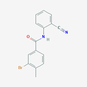 3-bromo-N-(2-cyanophenyl)-4-methylbenzamide