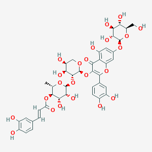 molecular formula C41H44O23 B1245646 Calabricoside B 